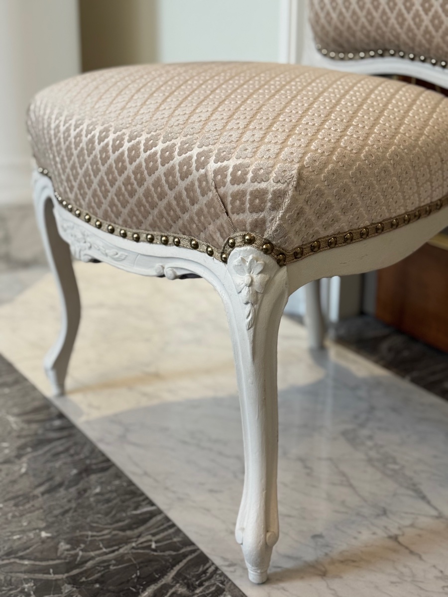 Paire de chaises de style Régence, Louis XV-photo-4
