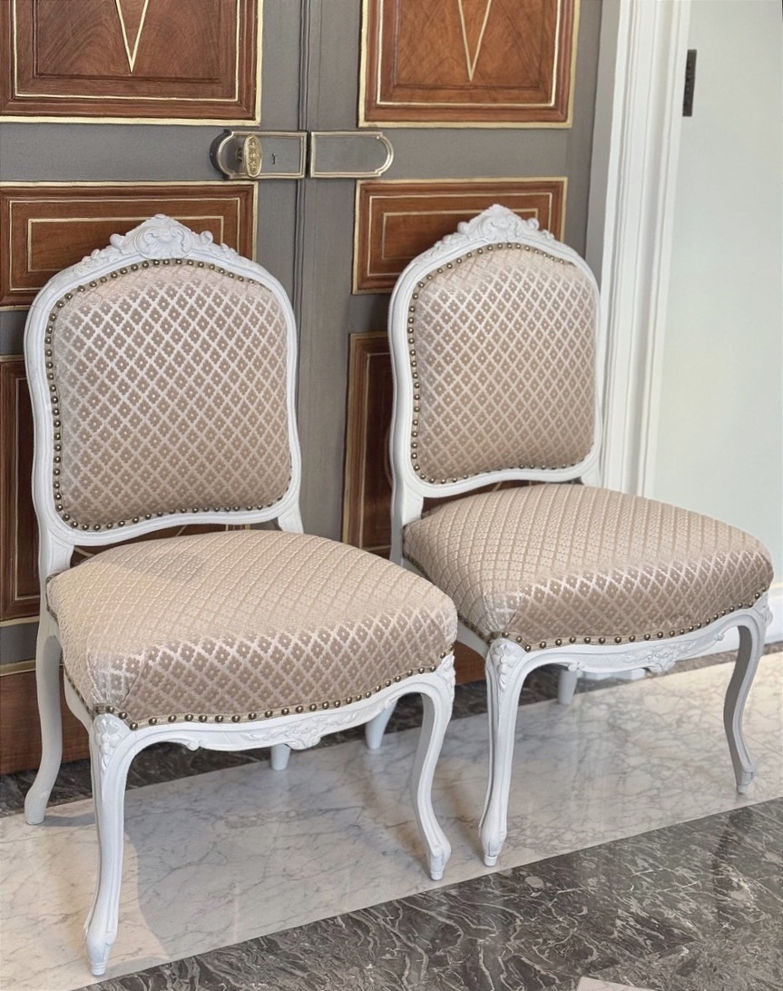 Paire de chaises de style Régence, Louis XV
