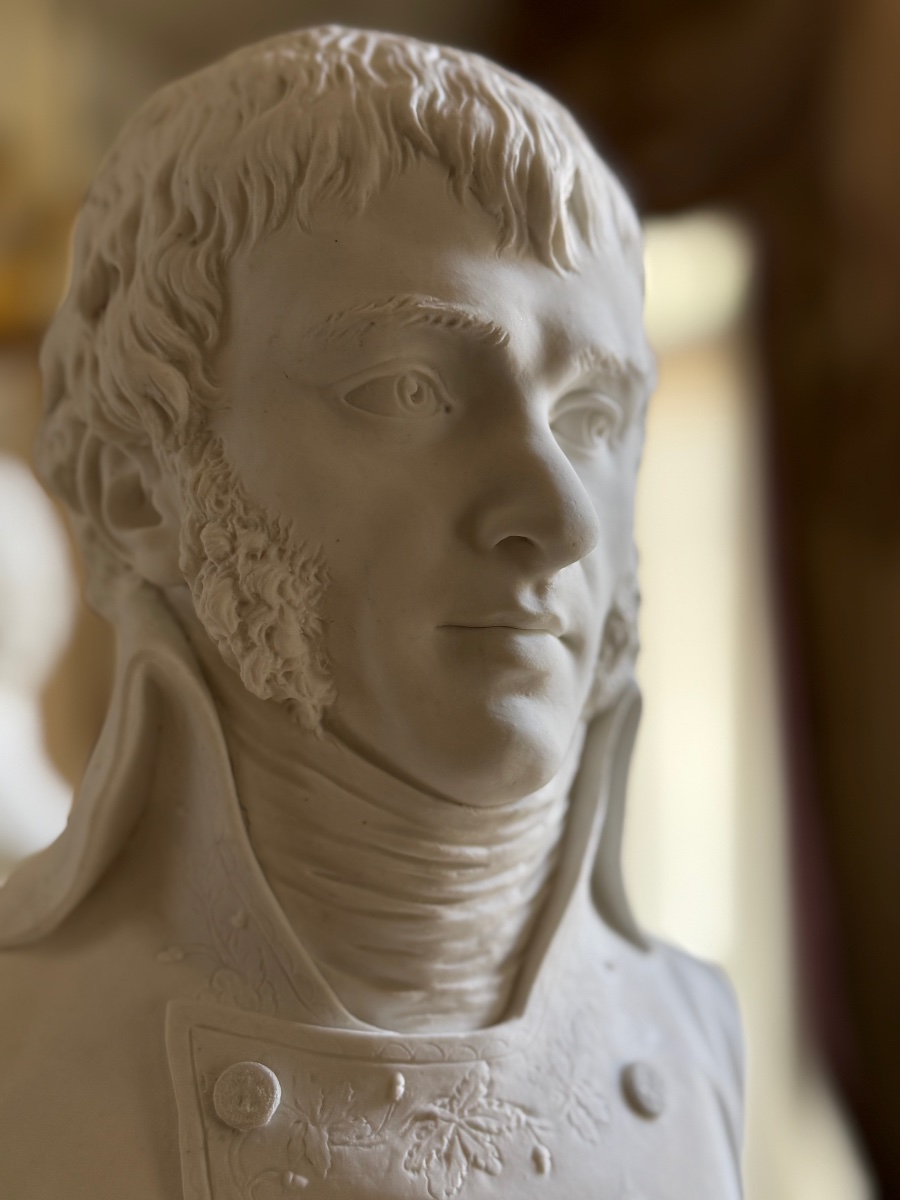 Biscuit Porcelain Bust Of General Joubert - 19th Century-photo-2