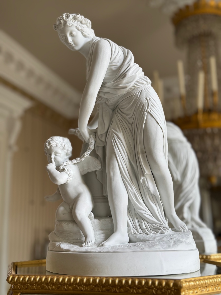 Porcelain Bisque Sculpture - 20th Century-photo-4