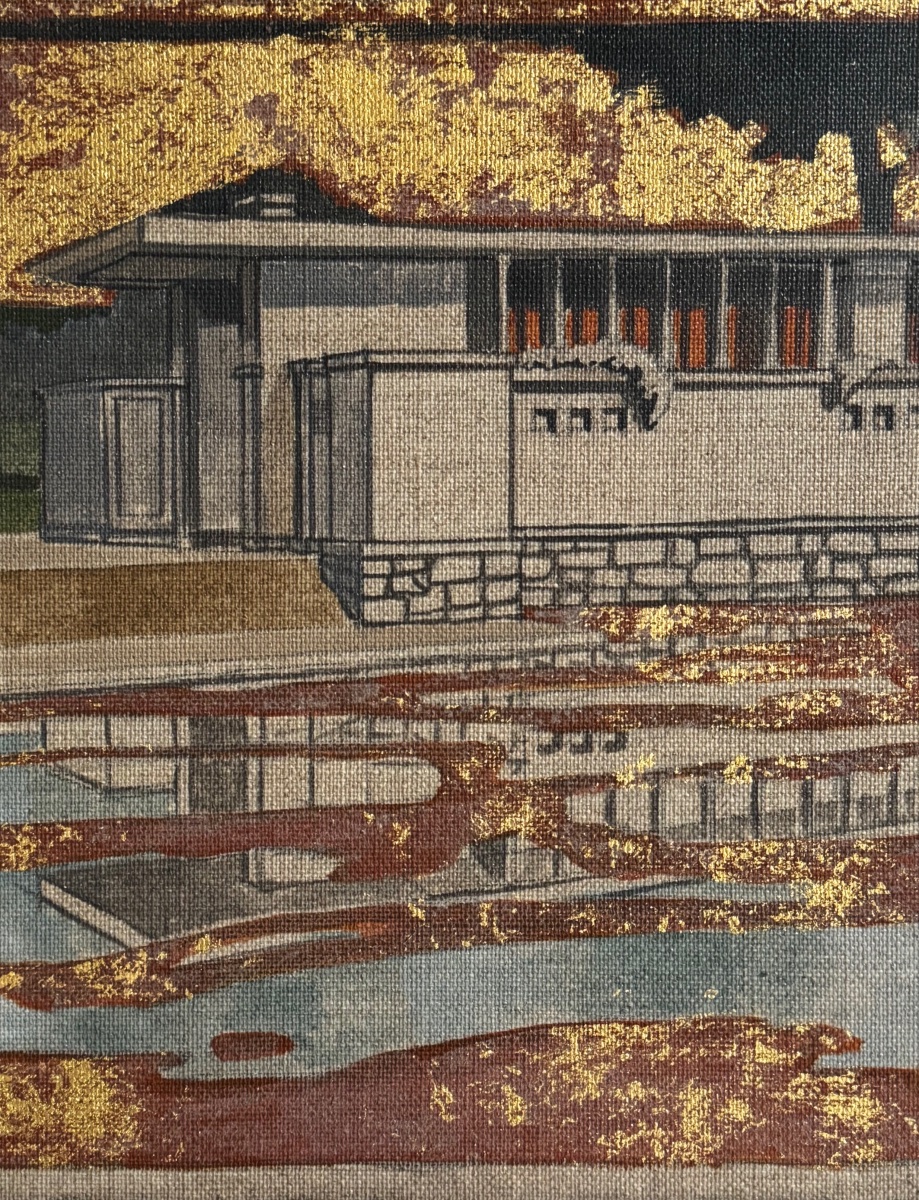 &amp;amp;quot;art Deco&amp;amp;quot; Cityscape Painting - 20th Century-photo-4
