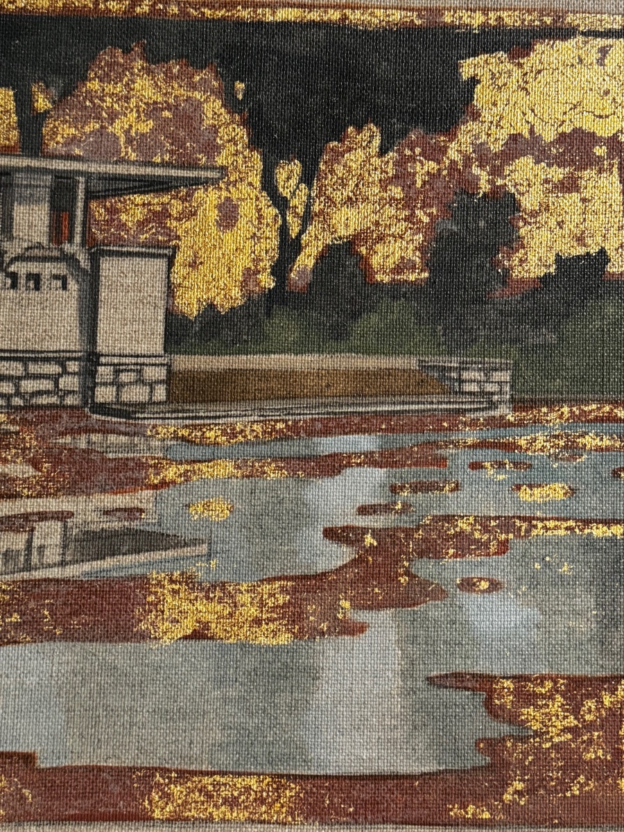 &amp;amp;quot;art Deco&amp;amp;quot; Cityscape Painting - 20th Century-photo-1