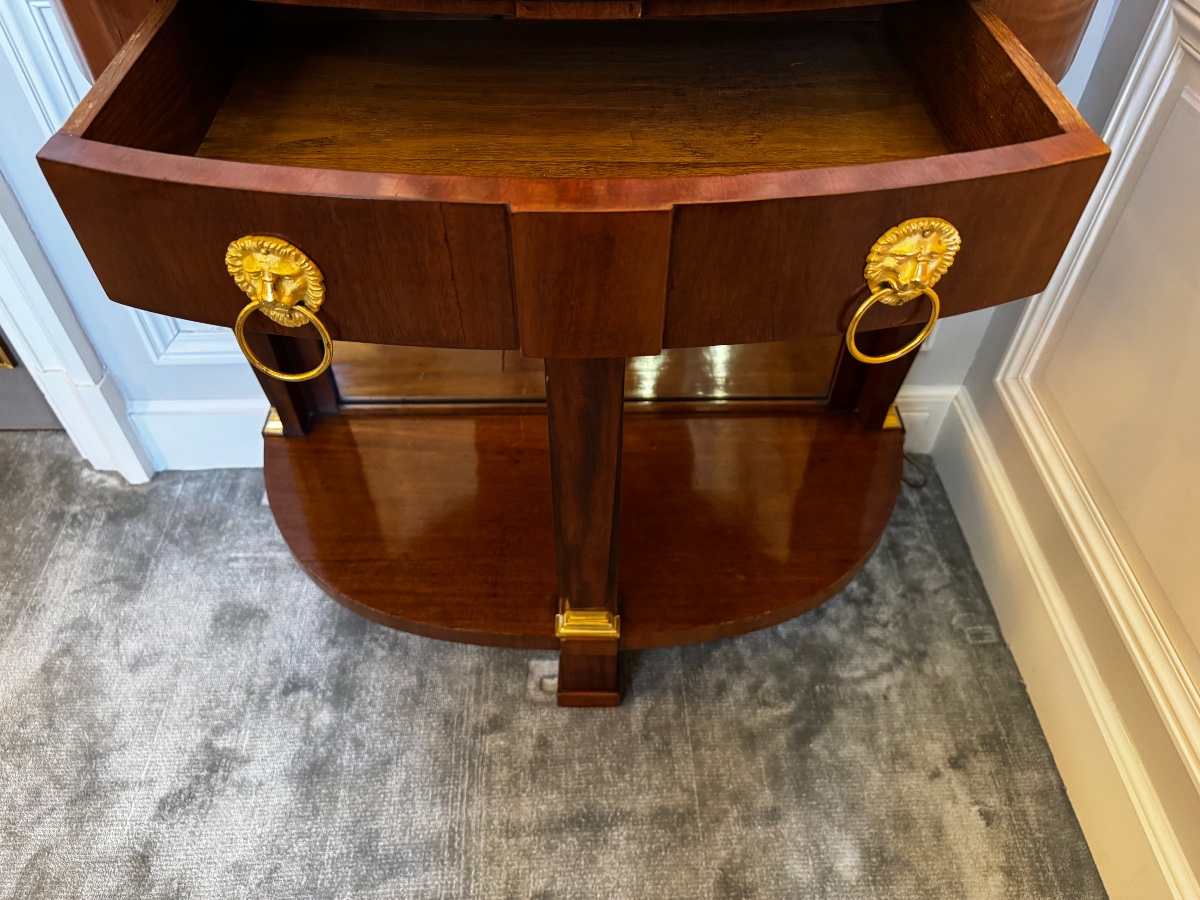 Paire de Consoles En  Acajou - Empire-photo-1
