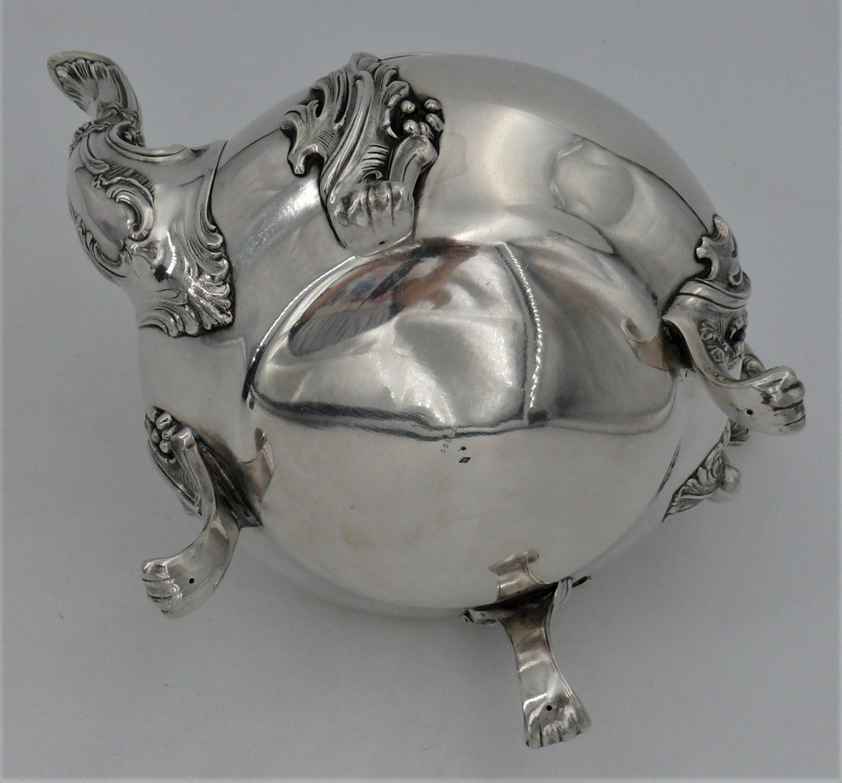 Edmond Tétard, Teapot/jug In Sterling Silver Minerva Hallmark In Excellent Condition.-photo-3