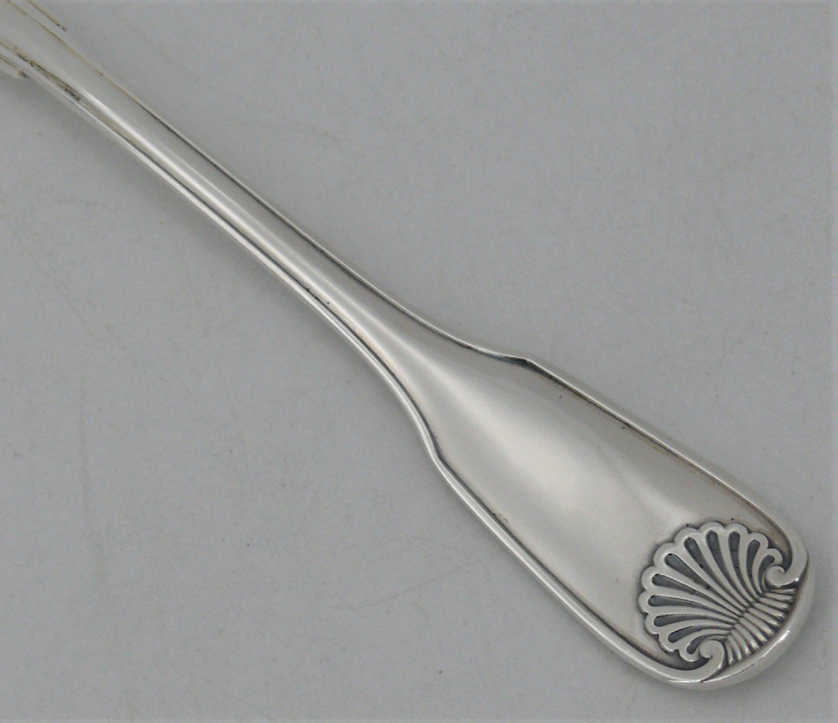 Christofle Model Vendôme/arcantia/coquille, 12 Fish Cutlery, Silver Plated, 24 Pieces.-photo-1