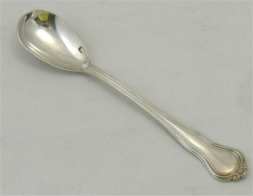 12 Egg Spoons In Sterling Silver Minerva, Excellent Condition, Without Monogram.-photo-4