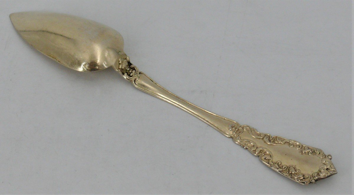 12 Tea/coffee Spoons In Sterling Silver Minerva, Vermeil, Napoleon III, 19th Century.-photo-2