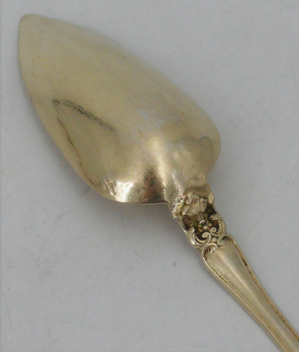 12 Tea/coffee Spoons In Sterling Silver Minerva, Vermeil, Napoleon III, 19th Century.-photo-3