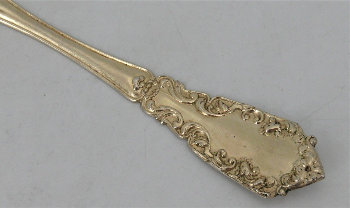 12 Tea/coffee Spoons In Sterling Silver Minerva, Vermeil, Napoleon III, 19th Century.-photo-8