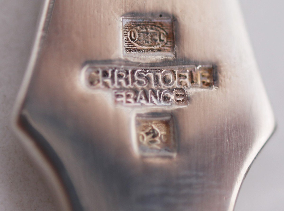 Christofle Modèle Malmaison, 6 Piques/fourchettes à Homards/crustacés, 3 Sous Blisters.-photo-5