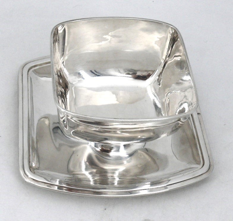 Saucière En Argent Massif  Poinçon Minerve, Art Déco, Excellent état.-photo-2