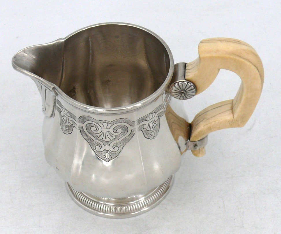 Hénin, Beautiful Milk Pot/jug, Sterling Silver Minerva, Regency Style, Excellent Condition.-photo-3