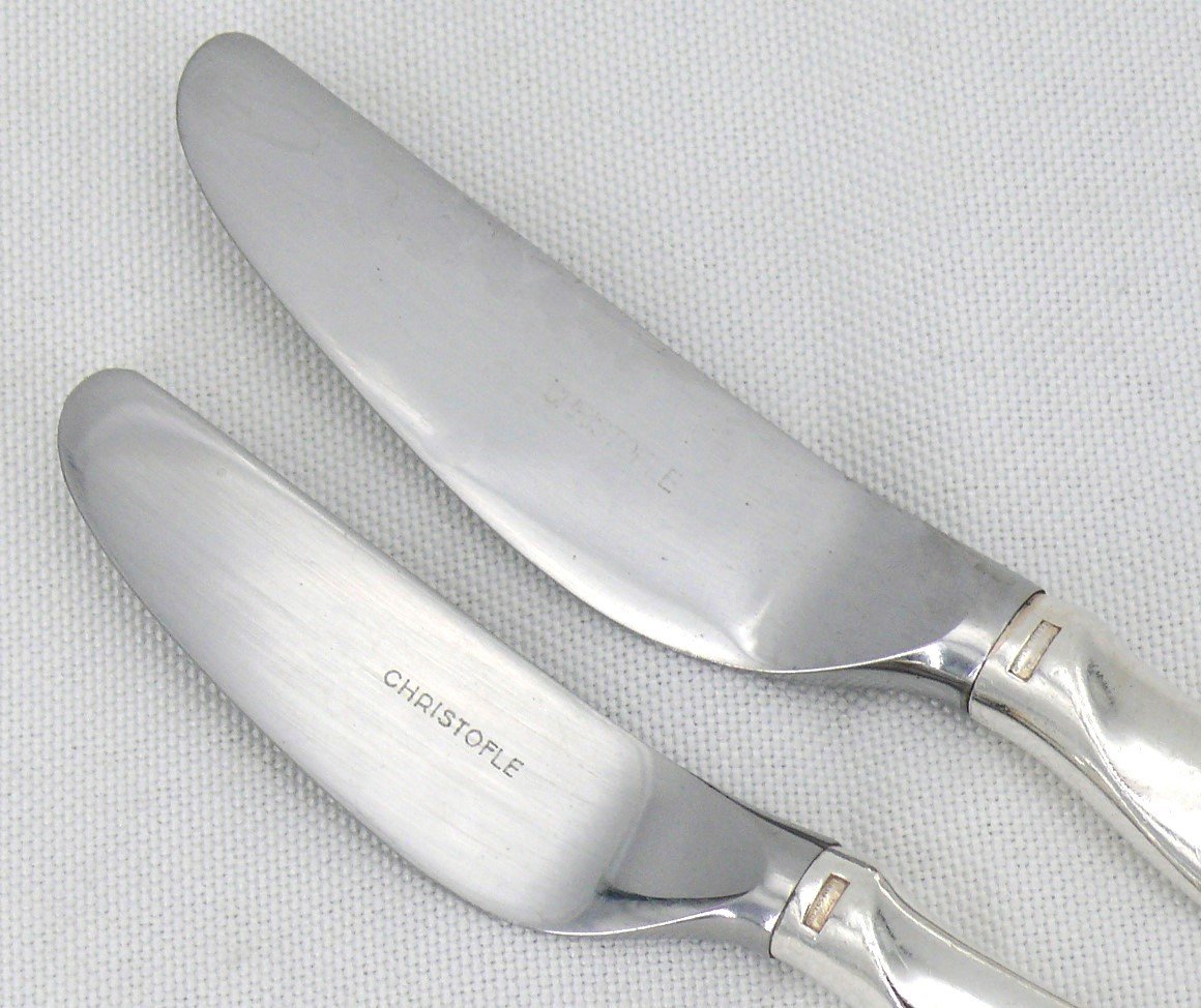 Christofle Duo Model, Tapio Wirkkala, 90 Piece Cutlery Set In Silver Metal, Excellent Condition.-photo-3