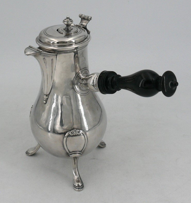 Chocolatière En Argent Massif XVIIIe, François Riel, Paris 1781.
