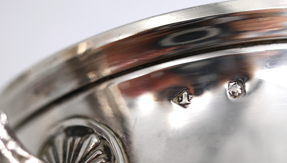 Grand Sucrier En Argent Massif Minerve, De Style Empire, Saglier Frères, 565 G.-photo-6