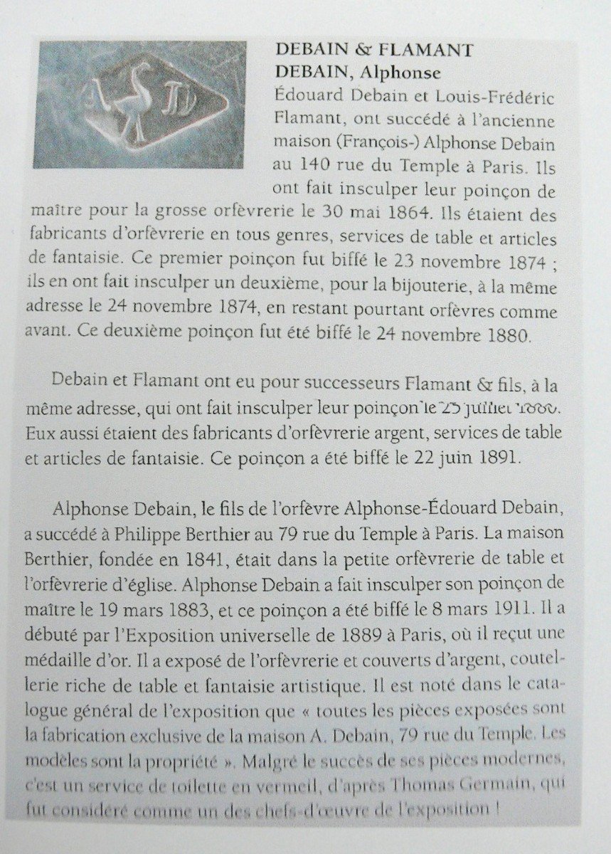 Alfonse Debain, 6 Couverts De Table Modèle Queue De Rat En Argent Massif Minerve.-photo-8