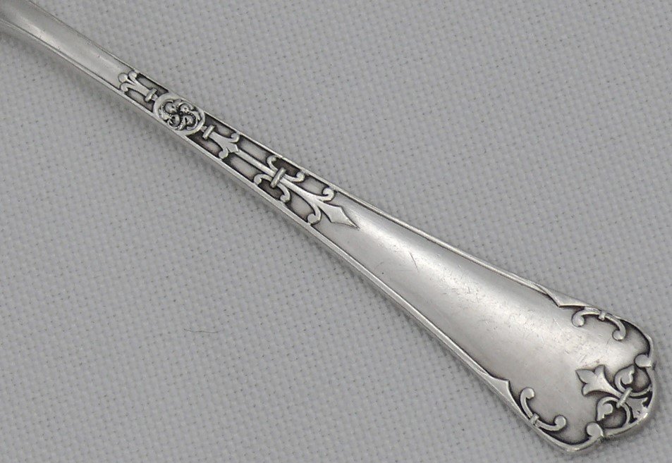 Puiforcat Modèle Fer De Lance à queue de rat, 12 Fourchettes à Huitres En Argent Massif Minerve.-photo-3