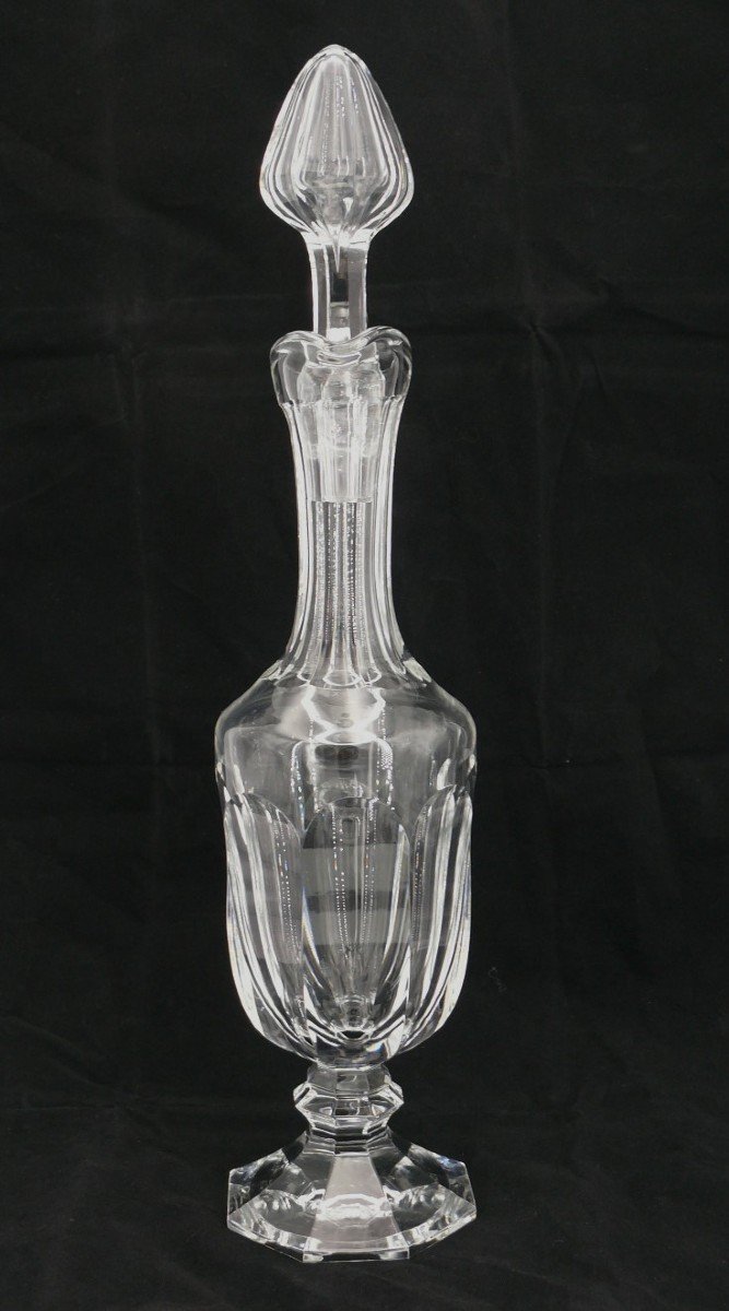 Saint Louis, Spectacular Crystal Ewer, 46 Cm, Signed, Intact.-photo-2