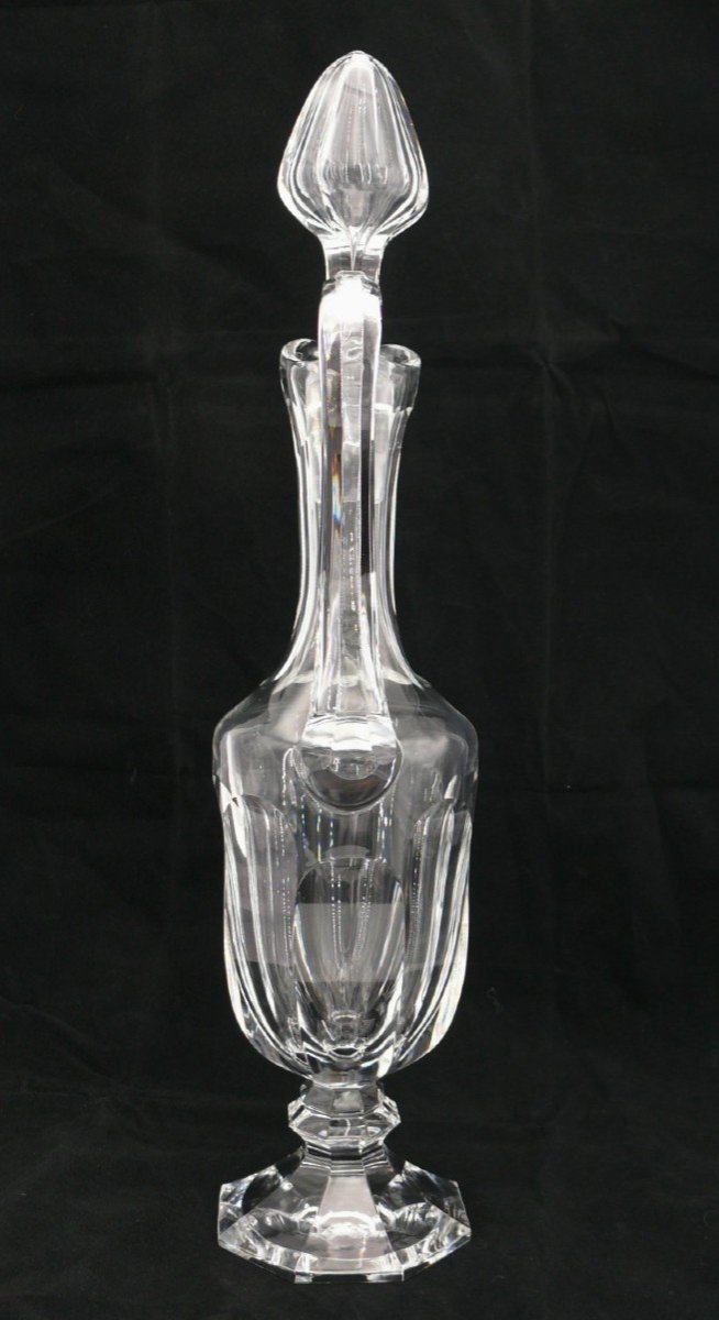 Saint Louis, Spectacular Crystal Ewer, 46 Cm, Signed, Intact.-photo-1