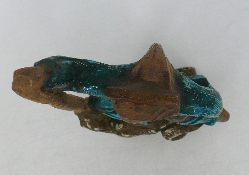 Pierre Le Faguays (1892/1962), Ceramic “saint George Slaying The Dragon” Art Deco.-photo-5