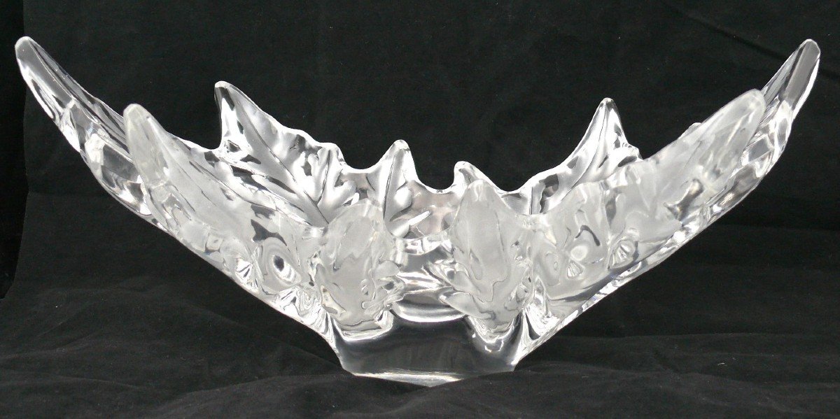 Lalique, Large Champs Elysées Cup, Crystal, Signed, Very Good Condition.-photo-4