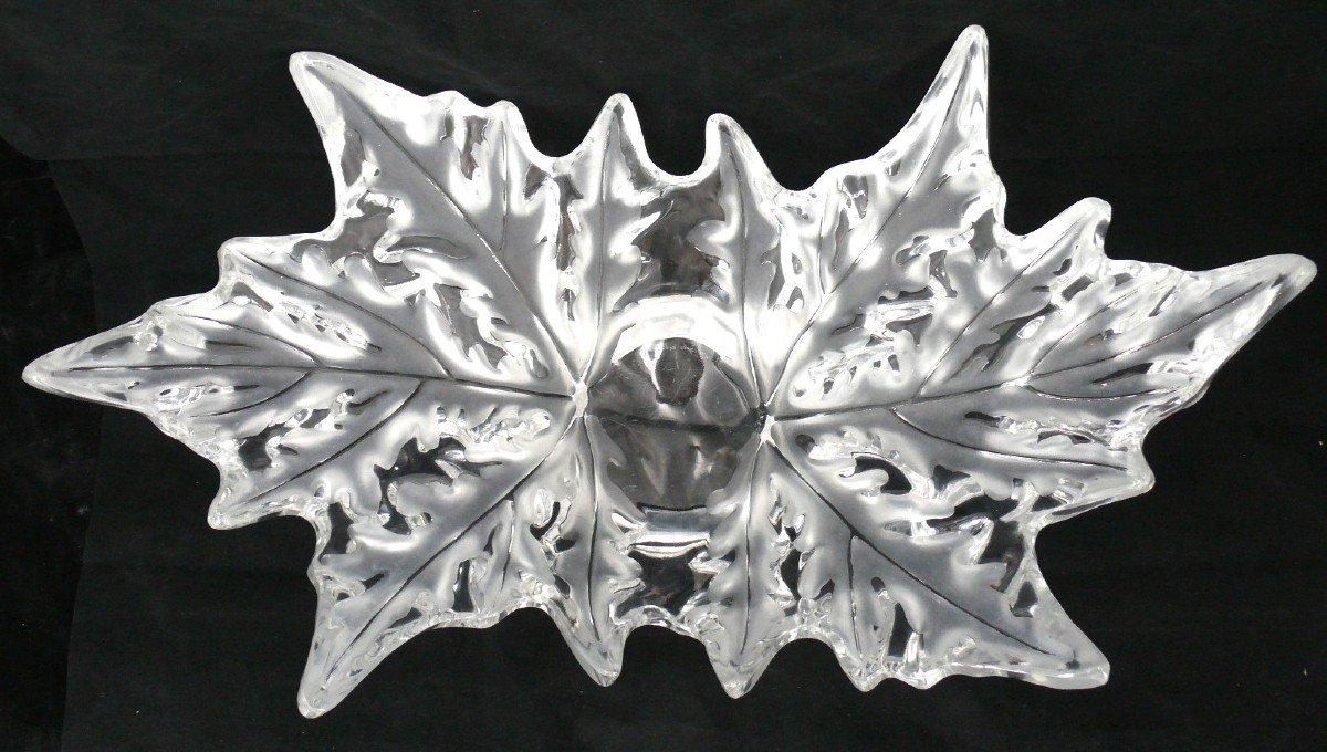 Lalique, Large Champs Elysées Cup, Crystal, Signed, Very Good Condition.-photo-1