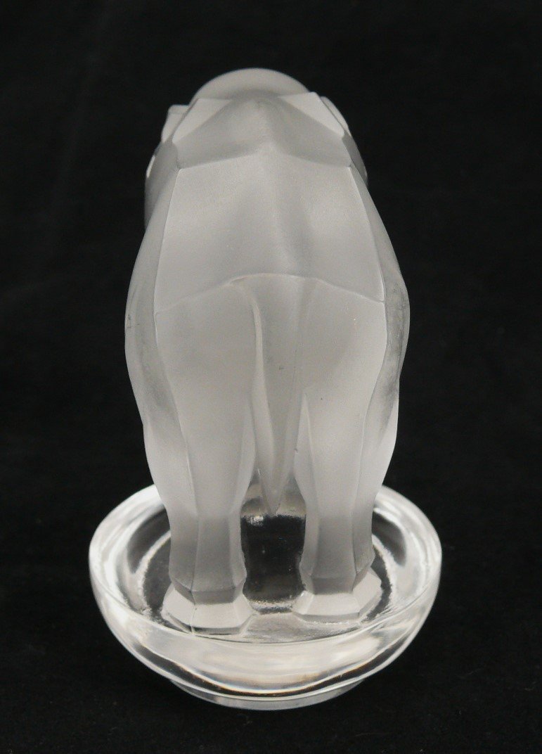 René Lalique 1931, Presse-papier "toby l'éléphant", Excellent état.-photo-1