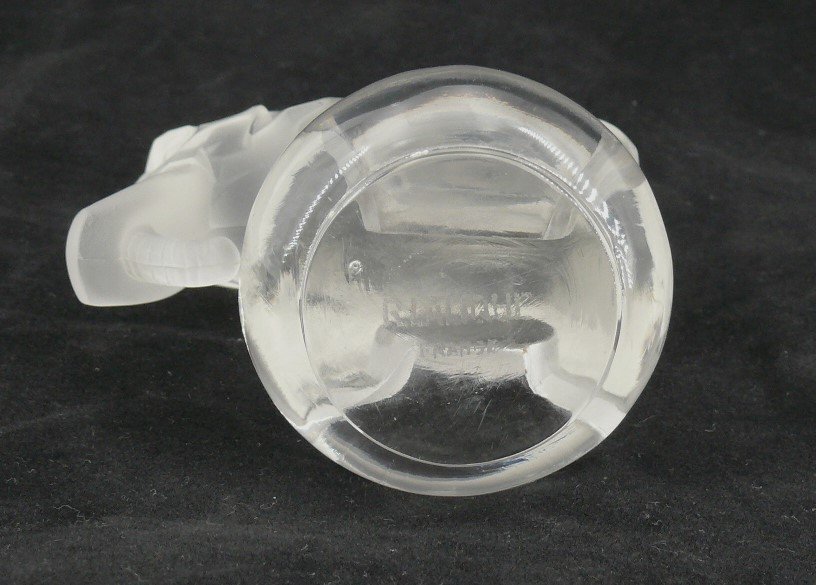 René Lalique 1931, Presse-papier "toby l'éléphant", Excellent état.-photo-4