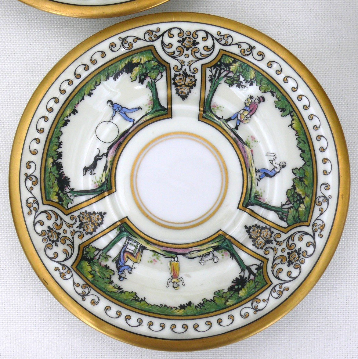 Raynaud Limoges, Promenade Au Palais Royal, Déjeuner Tête à Tête, Excellent état.-photo-4