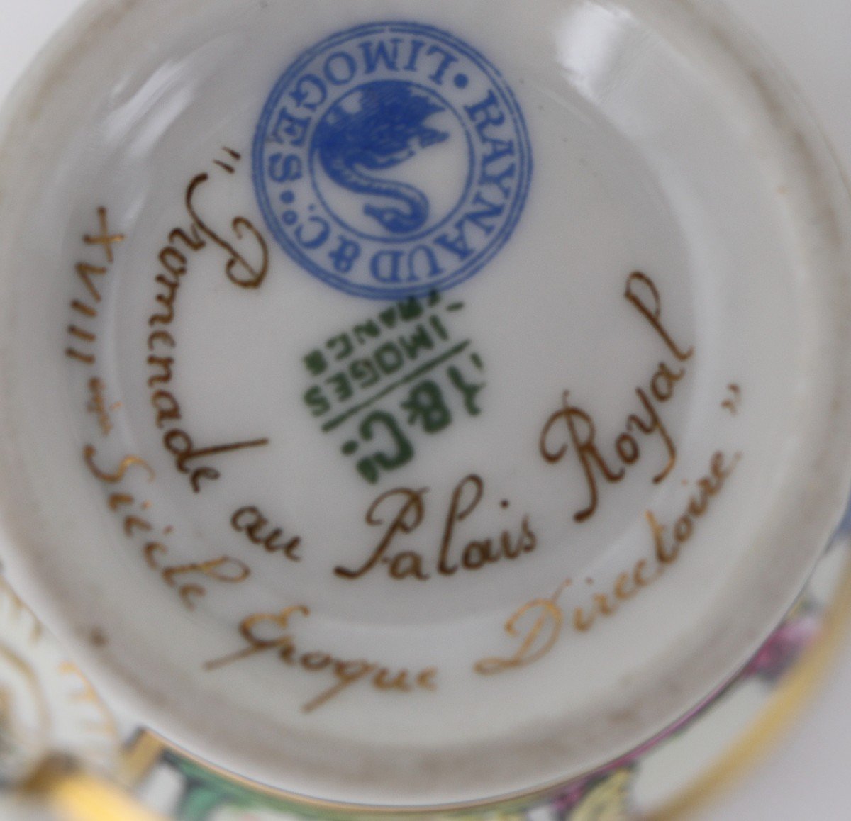 Raynaud Limoges, Promenade Au Palais Royal, Déjeuner Tête à Tête, Excellent état.-photo-8