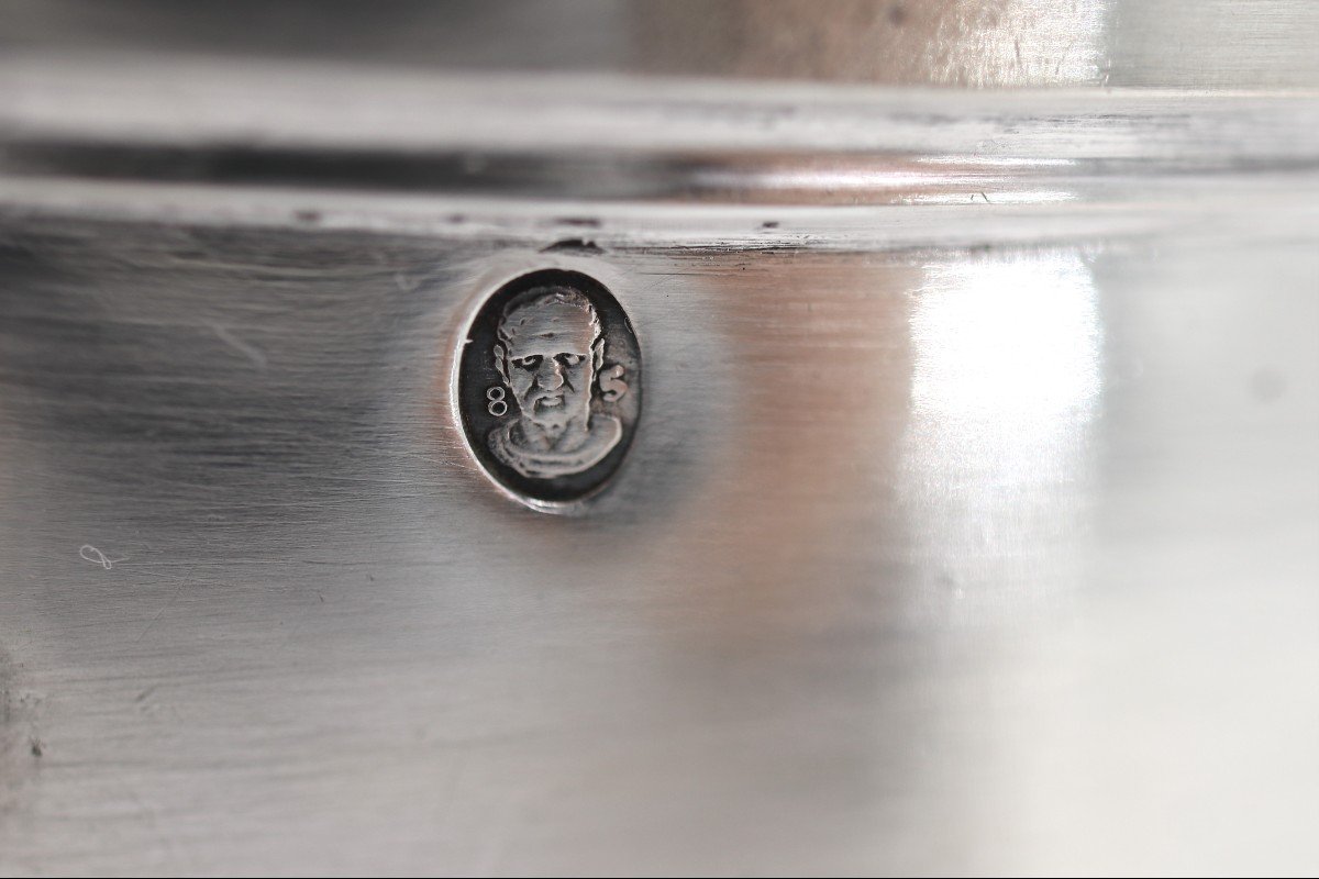 Bouillon En Argent Massif 1er Coq, 1798-1809, Frétel Colombe, Excellent état.-photo-6
