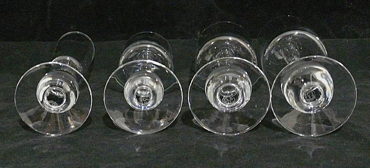 Boris Tabacoff For Baccarat, Service Of 48 Crystal Glasses, José Model.-photo-4