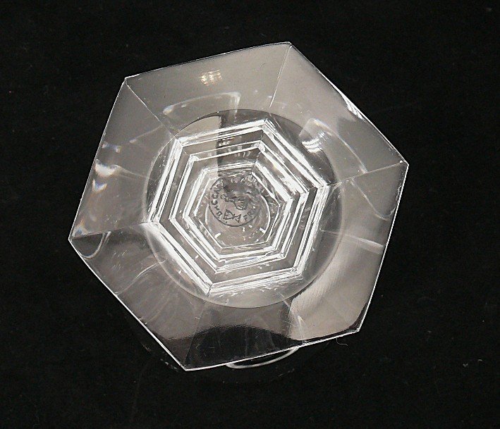 Baccarat Model Bourbon, 8 Wine Glasses, Crystal, Signed, 9.2 Cm, Excellent Condition.-photo-4
