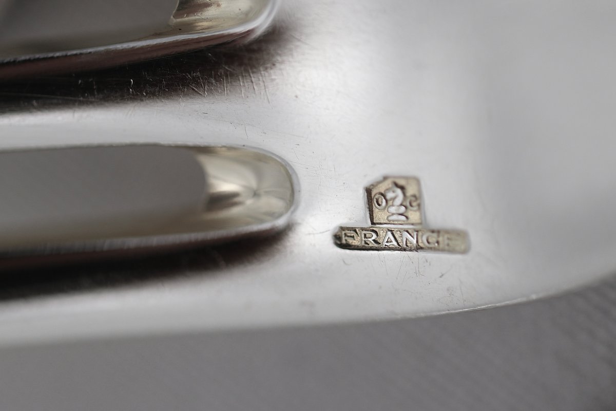 Christofle Marly Model, 61-piece Silver-plated Cutlery Set, In Excellent Condition.-photo-6