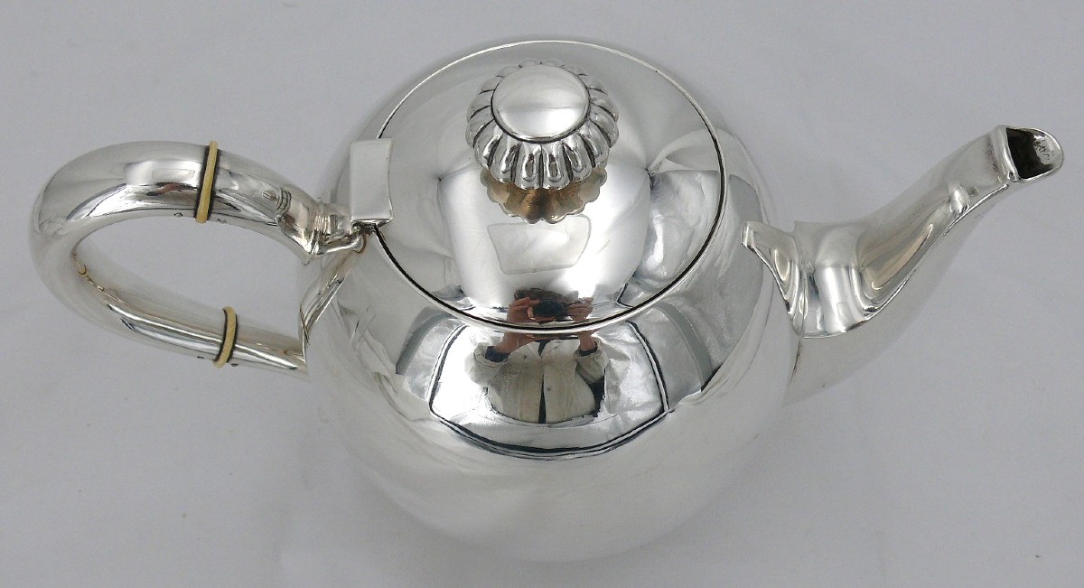 Wilkens Und Söhne, Coffee Pot, Jug, Sterling Silver, Art Deco, Excellent Condition.-photo-2