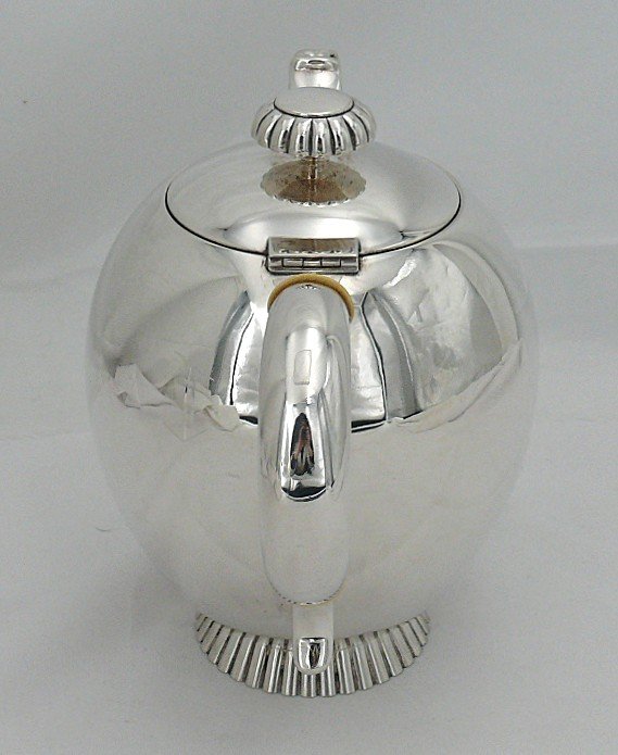 Wilkens Und Söhne, Coffee Pot, Jug, Sterling Silver, Art Deco, Excellent Condition.-photo-2