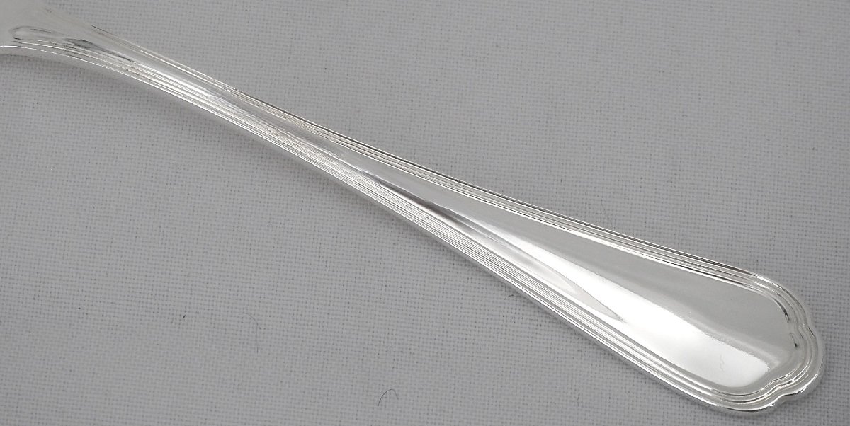 Christofle Spatours Model, 12 Snail And Shellfish Forks, 15.5 Cm, Silver-plated Metal.-photo-4