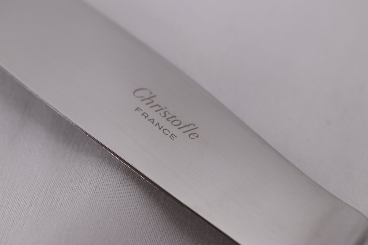 Christofle Perles Model, 49-piece Silver-plated Cutlery Set, Almost New.-photo-7