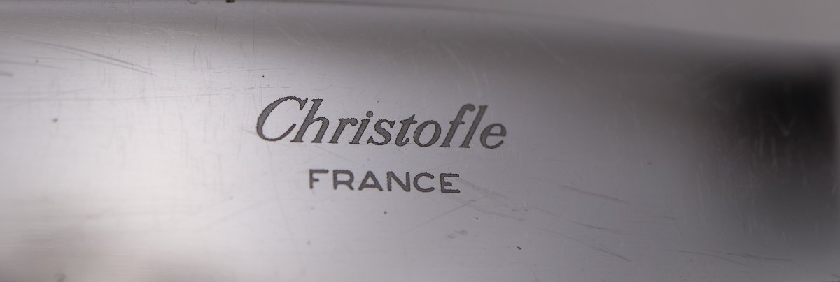 Christofle modèle Malmaison, ménagère set de 32 pièces avec couteaux pour 6 personnes.-photo-6
