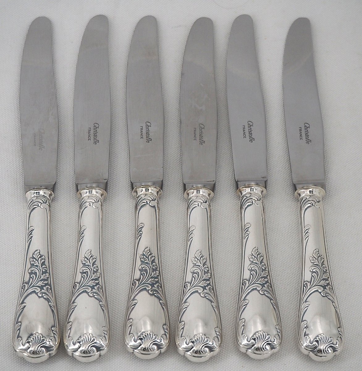 Christofle Marly Model, 31-piece Cutlery Set With Knives For 6 People, Excellent Condition.-photo-3