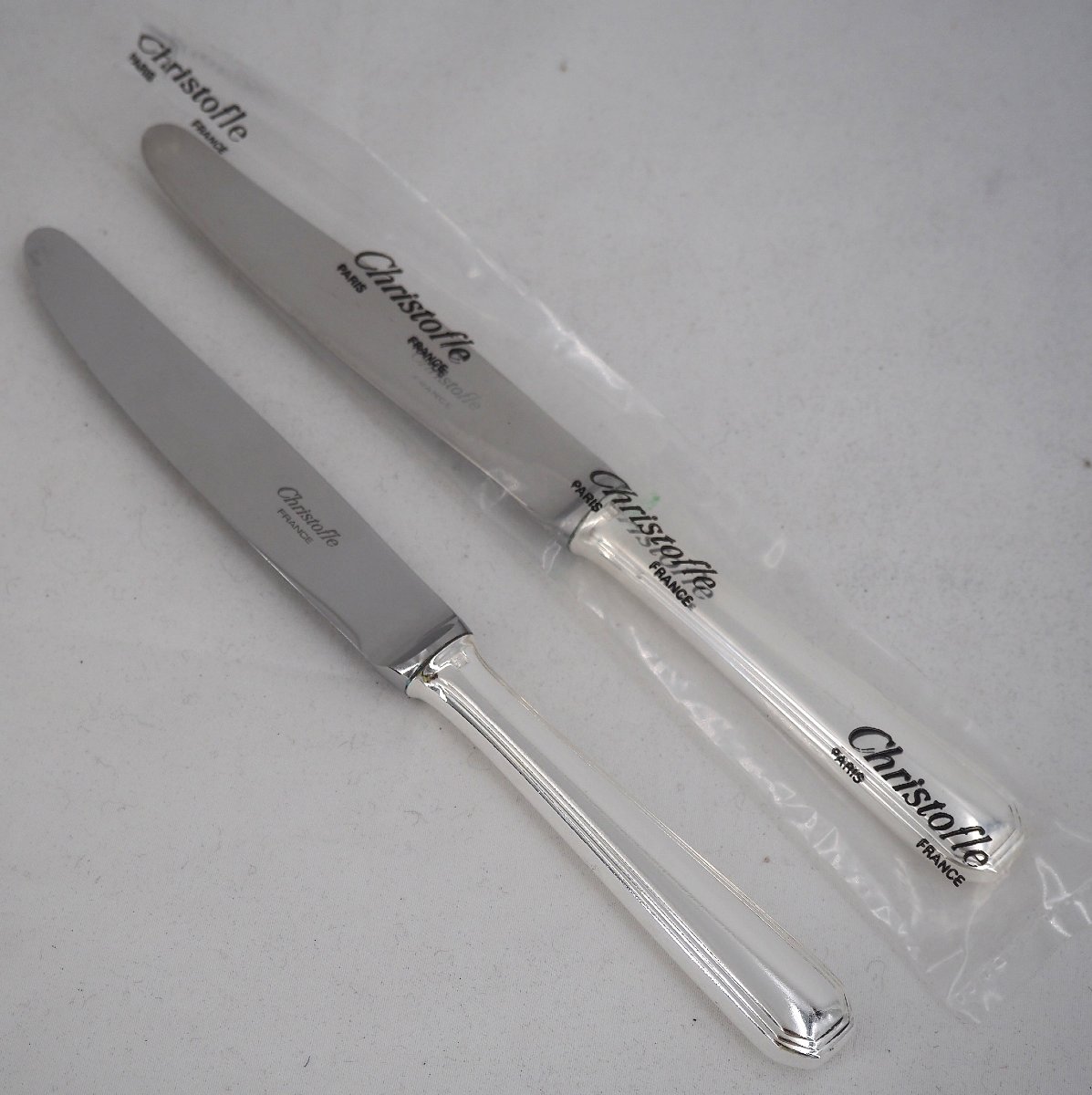 Christofle América Model, Art Deco, 12 Dessert, Cheese And Dessert Knives, Very Good Condition.-photo-1