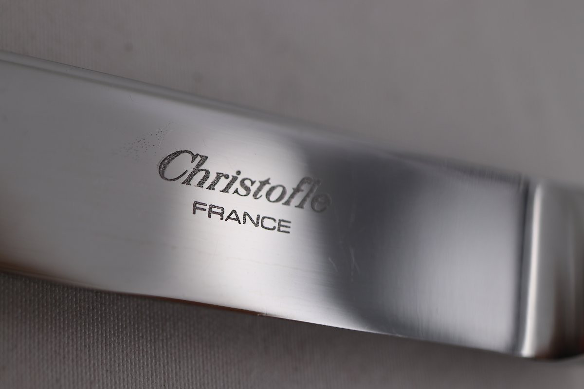 Christofle América Model, Art Deco, 12 Dessert, Cheese And Dessert Knives, Very Good Condition.-photo-5