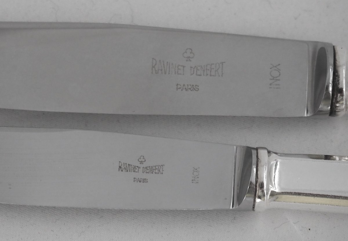 Ravinet d'Enfert, modèle Uniplat, métal argenté, proches du neuf.-photo-2