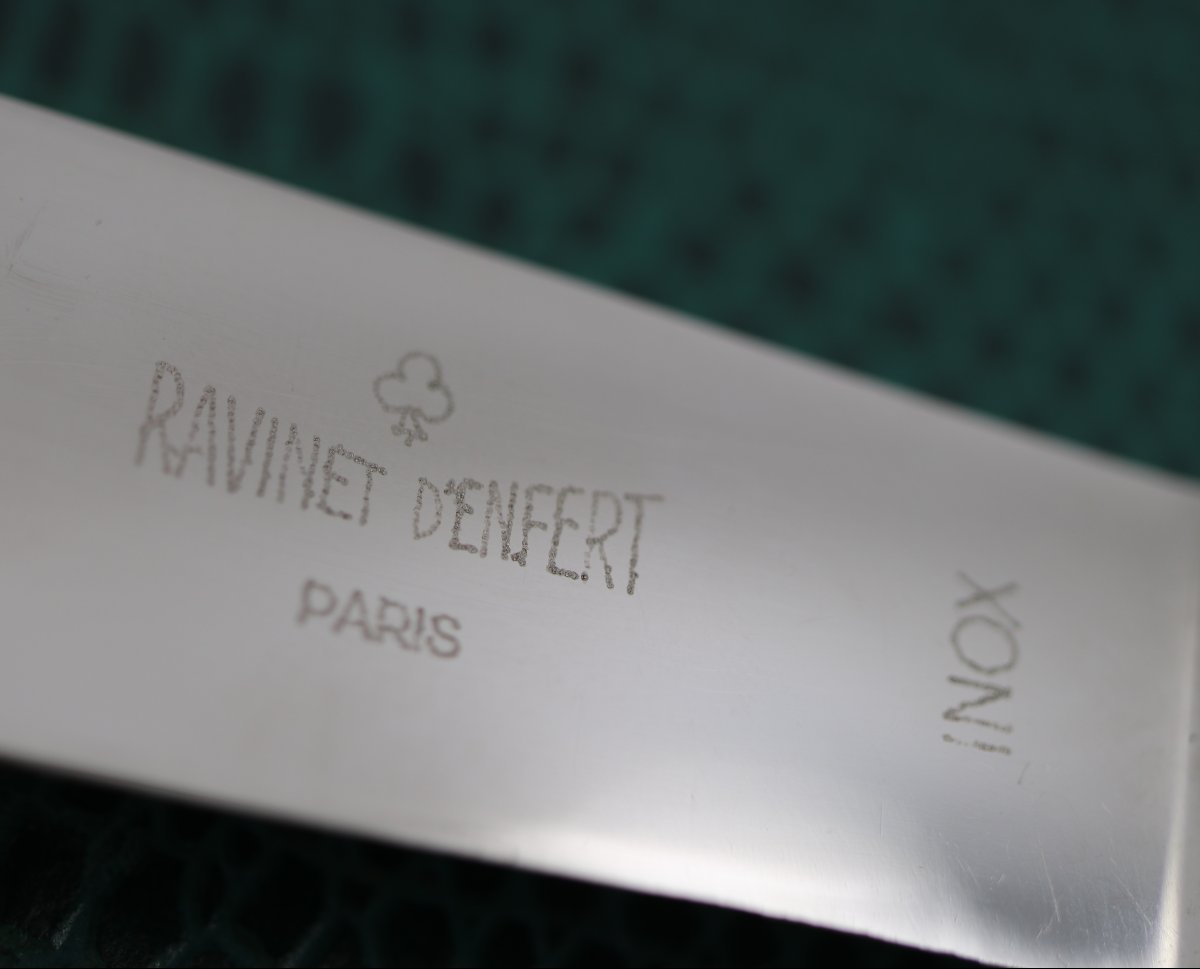 Ravinet d'Enfert, modèle Uniplat, métal argenté, proches du neuf.-photo-6