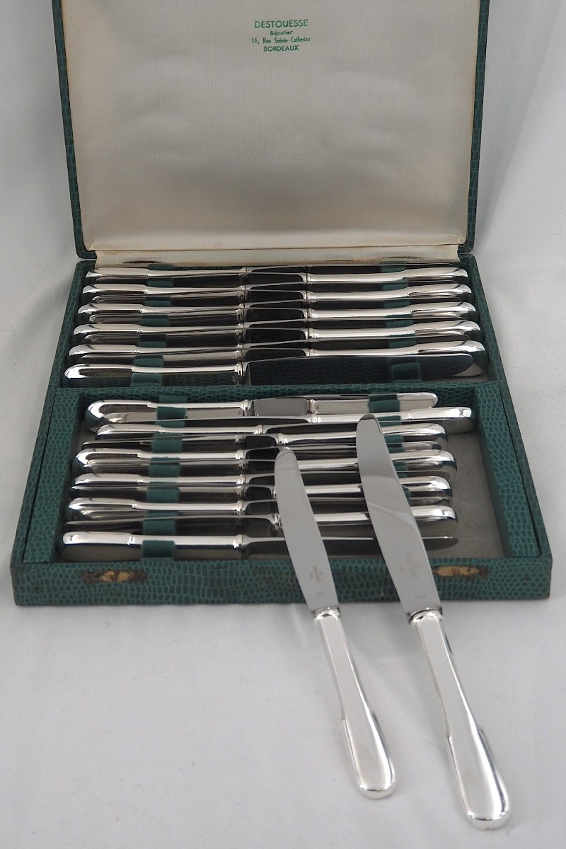 Ravinet d'Enfert, modèle Uniplat, métal argenté, proches du neuf.