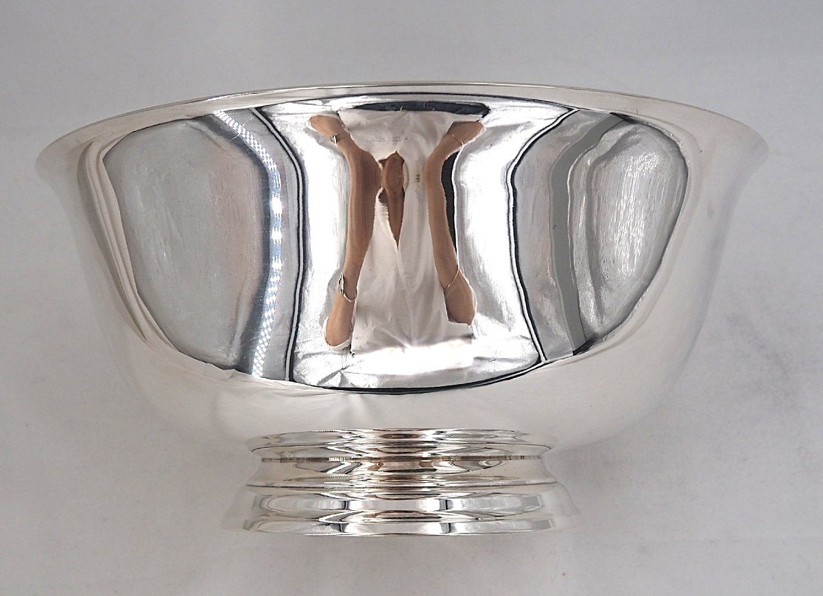 Reed & Barton Reproduction Paul Revere, Sterling Silver, Large Salad Bowl, 10 Inches, 945g-photo-2