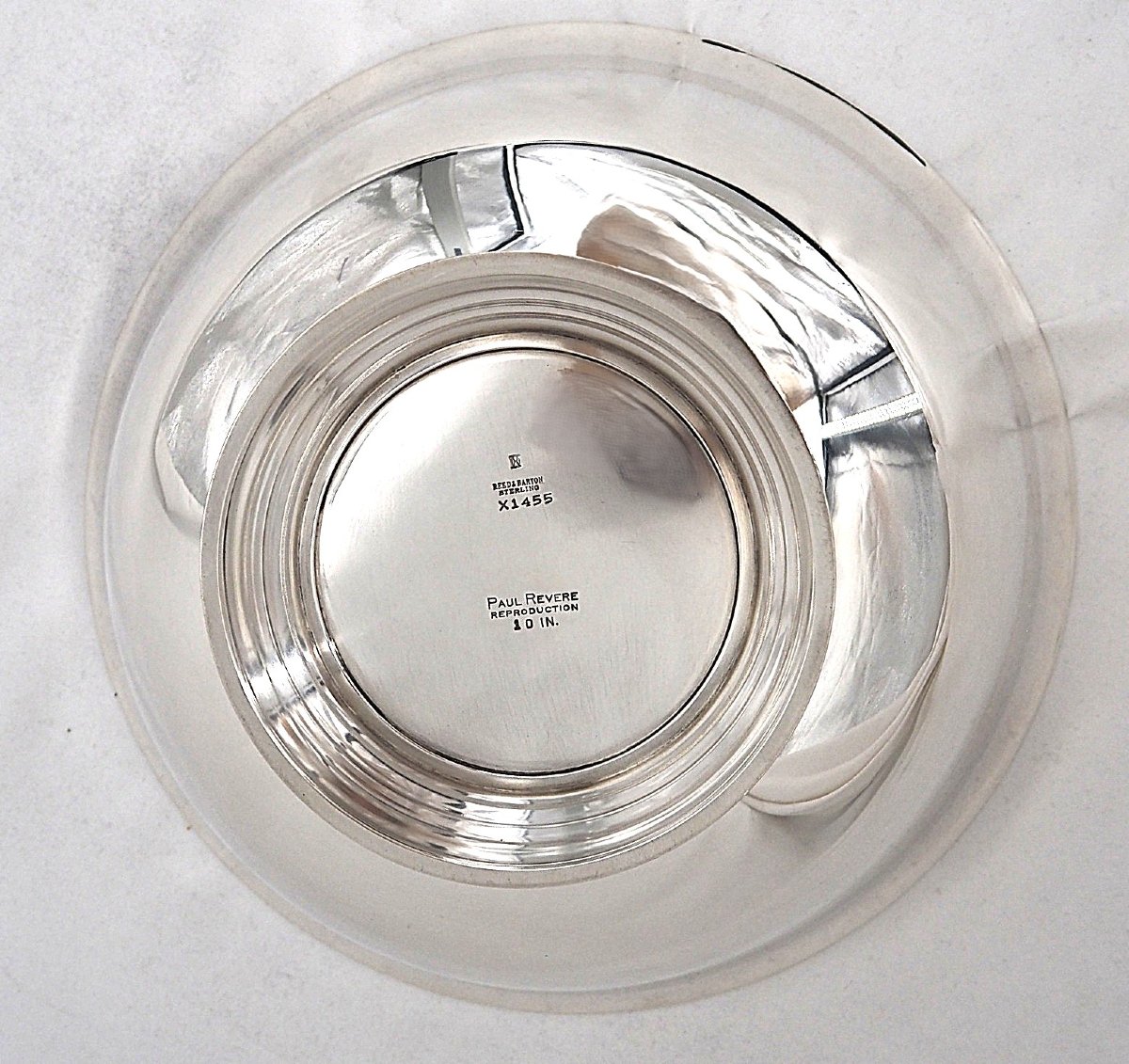 Reed & Barton Reproduction Paul Revere, Sterling Silver, Large Salad Bowl, 10 Inches, 945g-photo-4