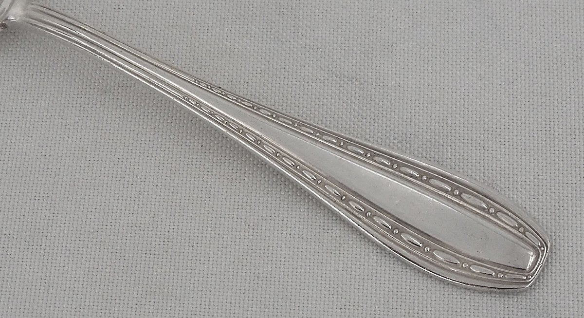 Ercuis Model Toledo, Art Deco, 12 Dessert Cutlery Sets, 24 Pieces, Excellent Condition.-photo-4