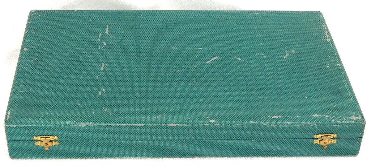 Ercuis Model Toledo, Art Deco, 26-piece Fish Set, In Silver-plated Metal.-photo-8