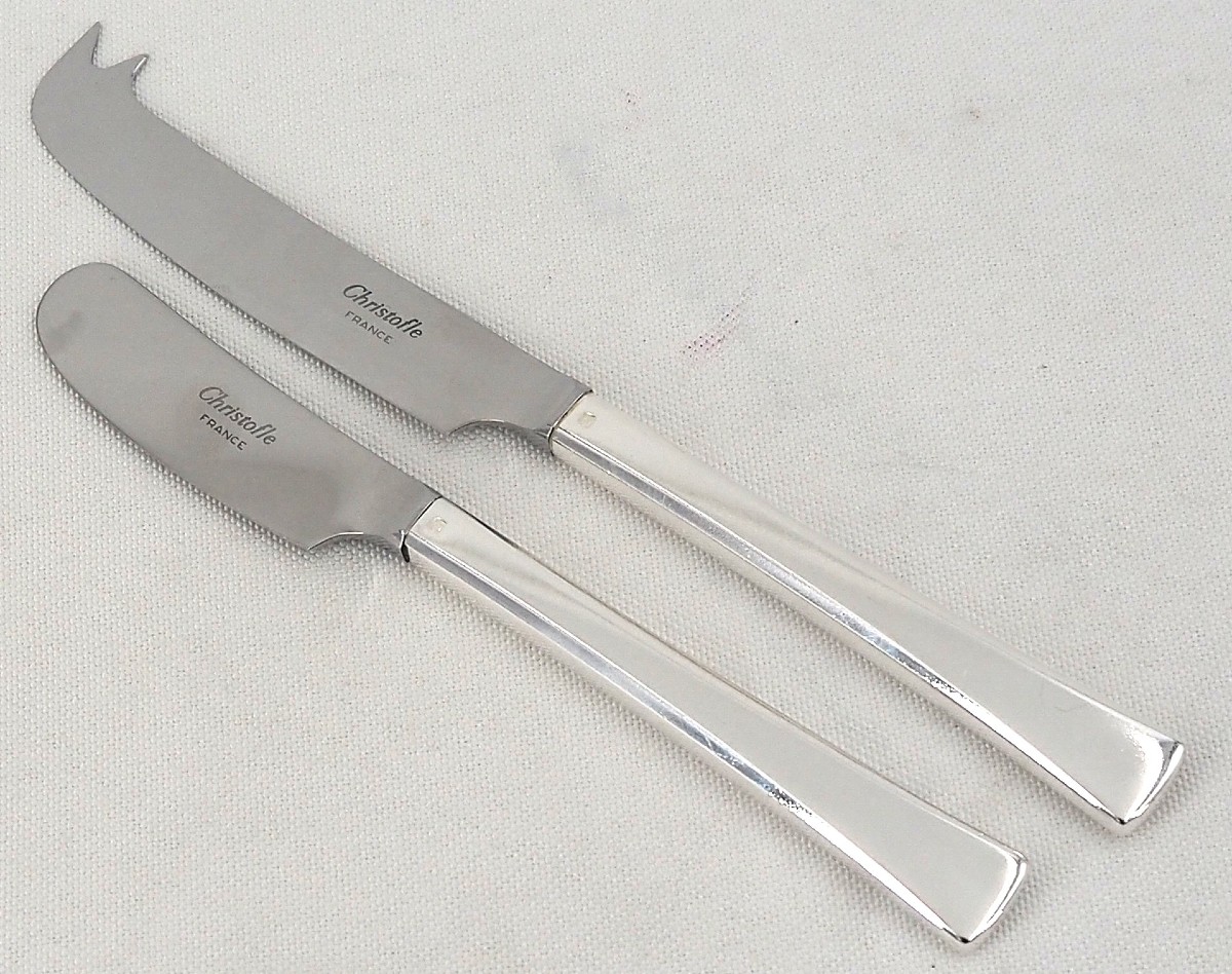 Christofle modèle Concorde, ménagère set 144 pièces, métal argenté, proche du neuf.-photo-4